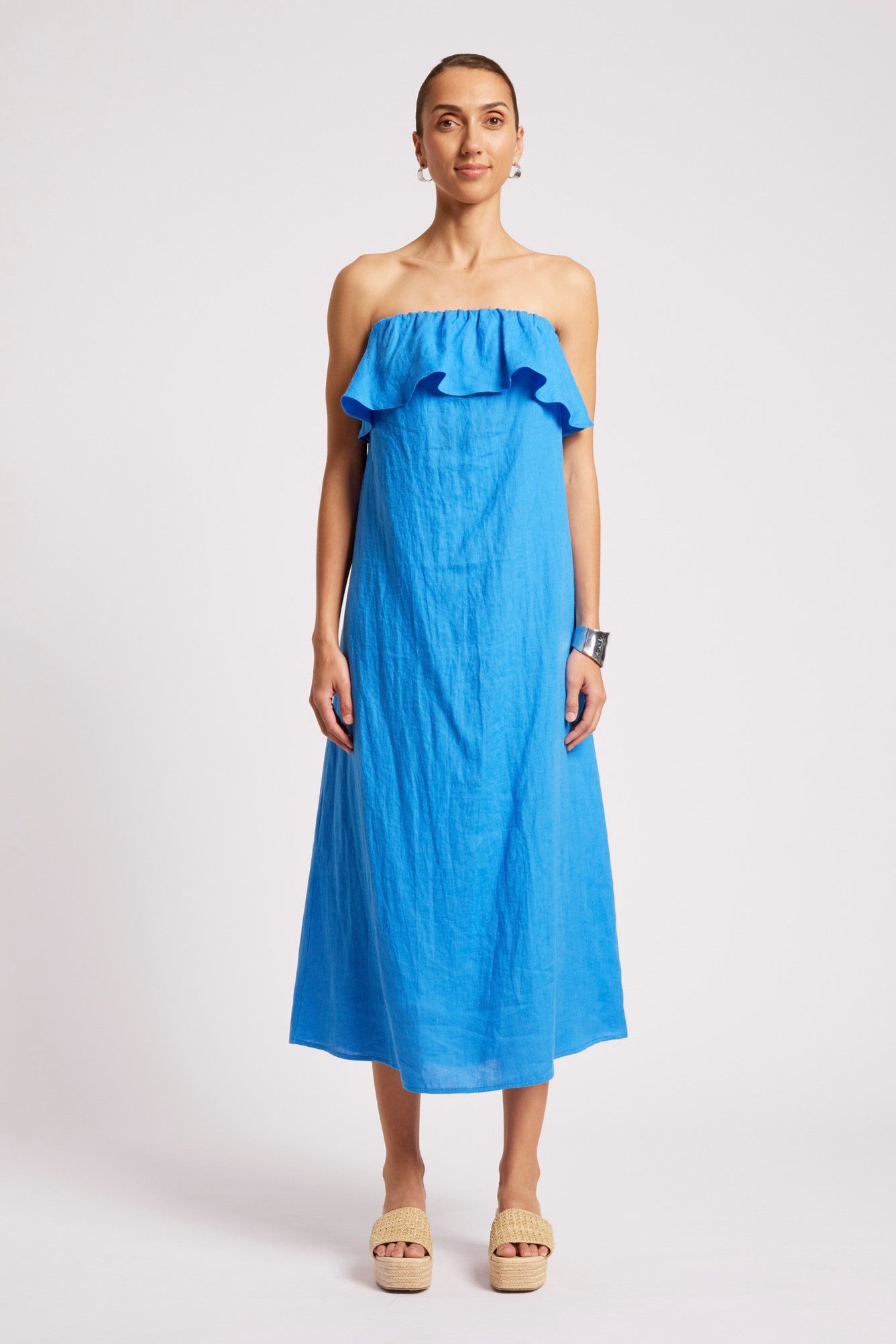 Maris Strapless Dress - Marine