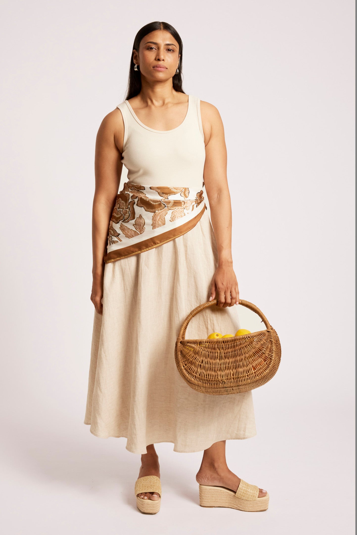 Maris Tank Maxi Dress - Tusk