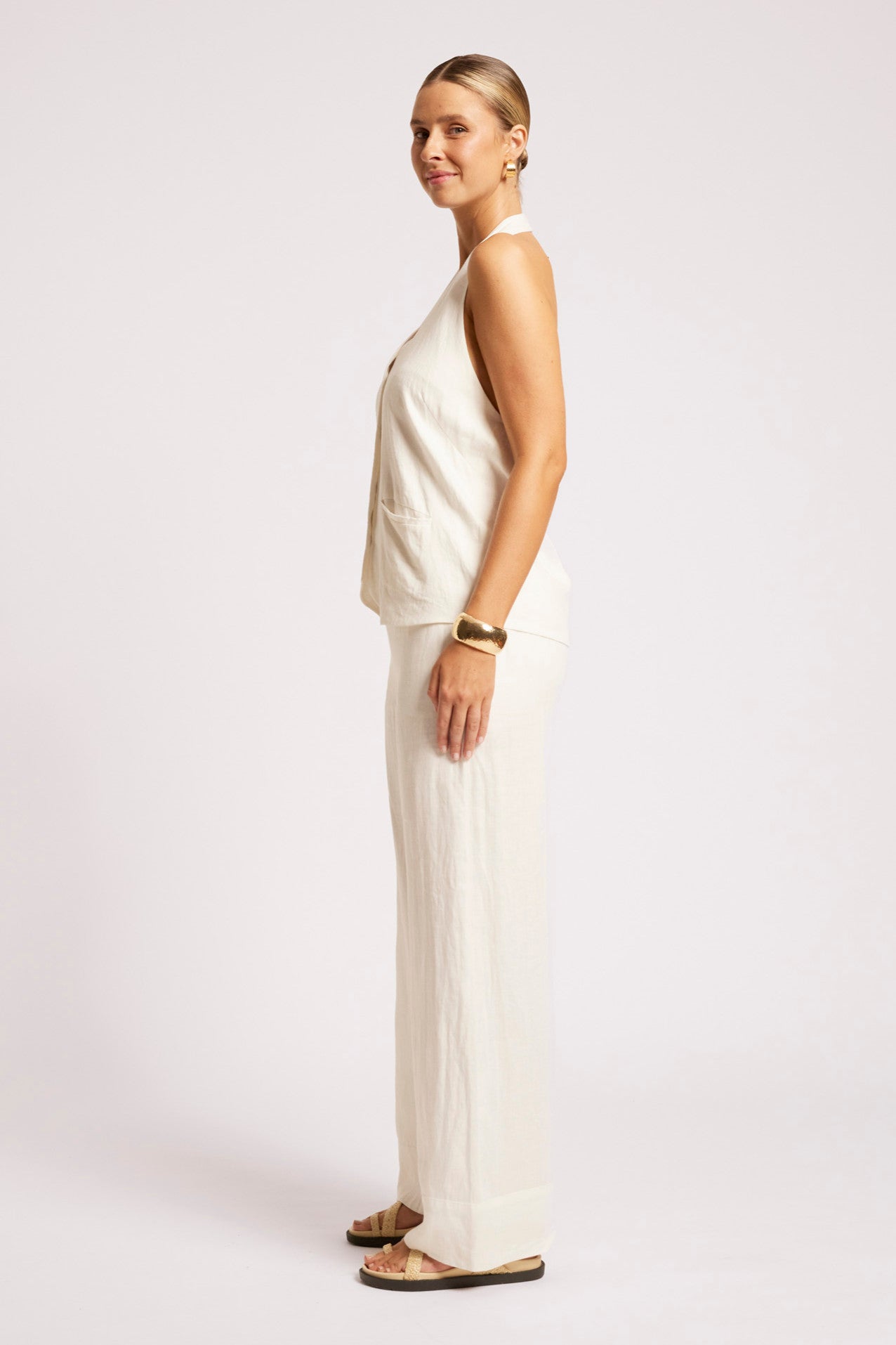 Maris Halter Vest - White