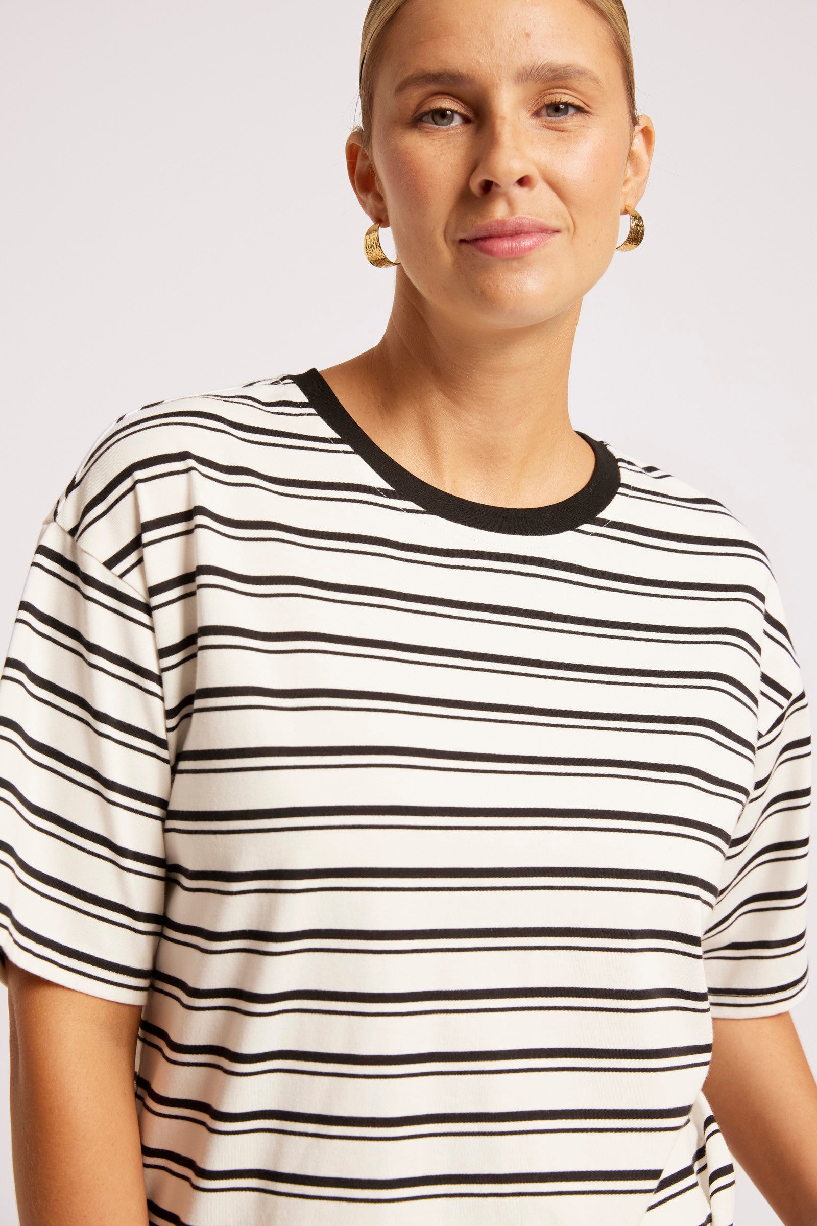 Paloma Striped Tshirt - Black / White