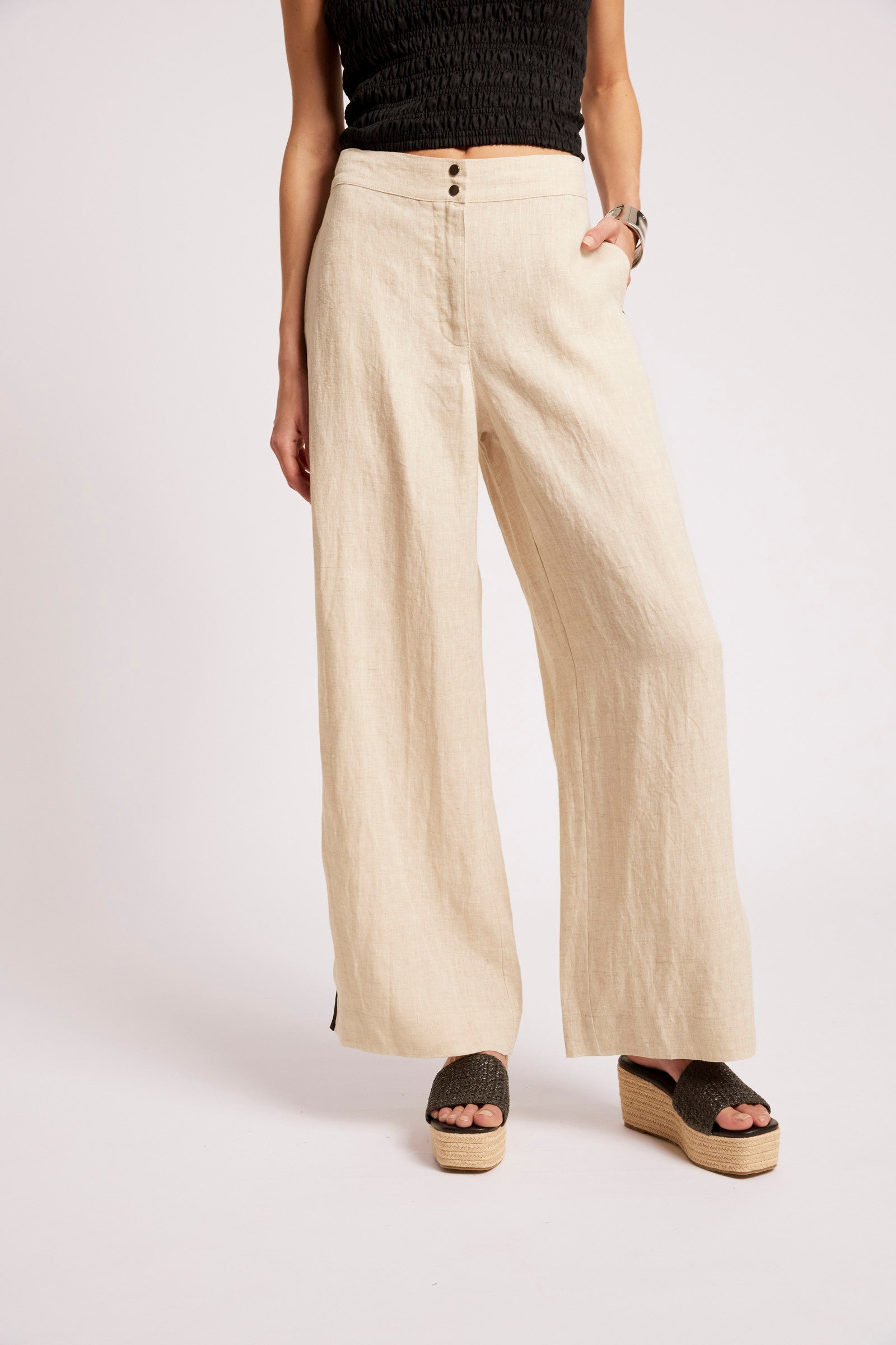 Maris Splice Pant - Tusk / Black