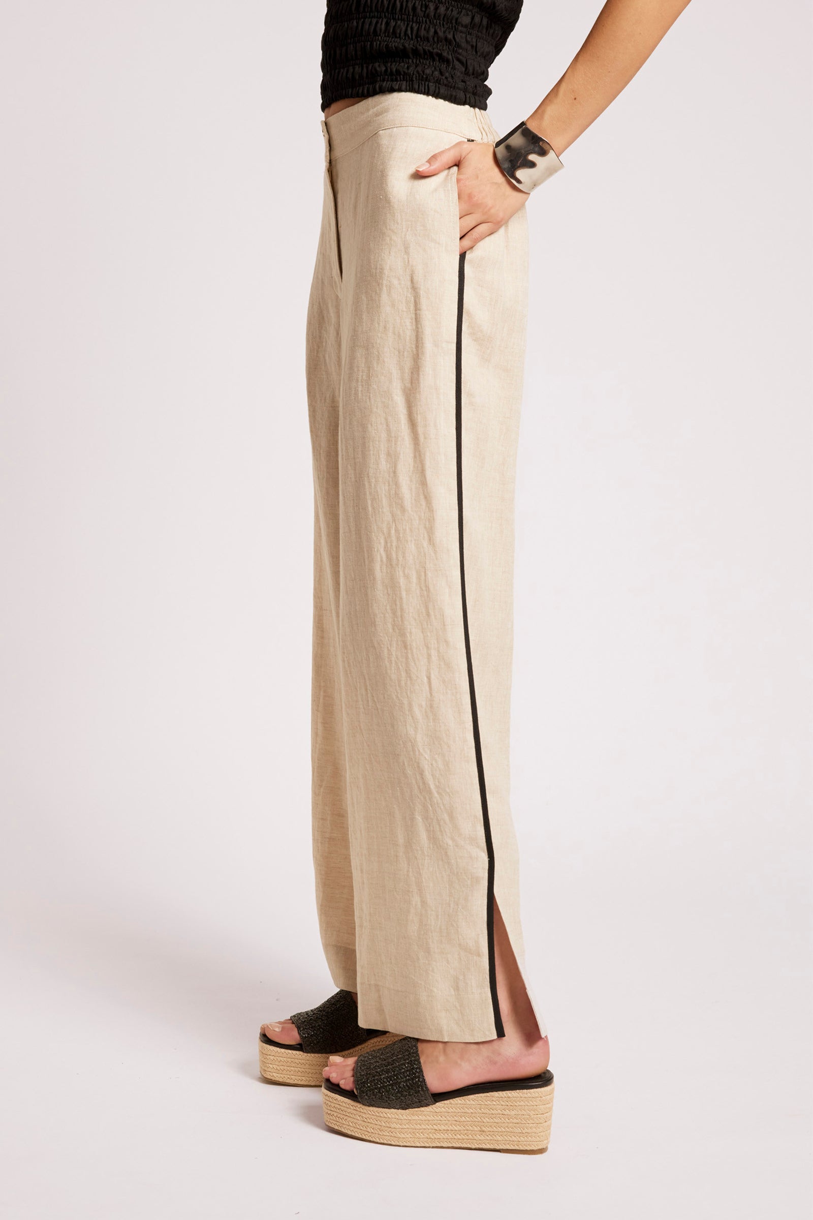 Maris Splice Pant - Tusk / Black
