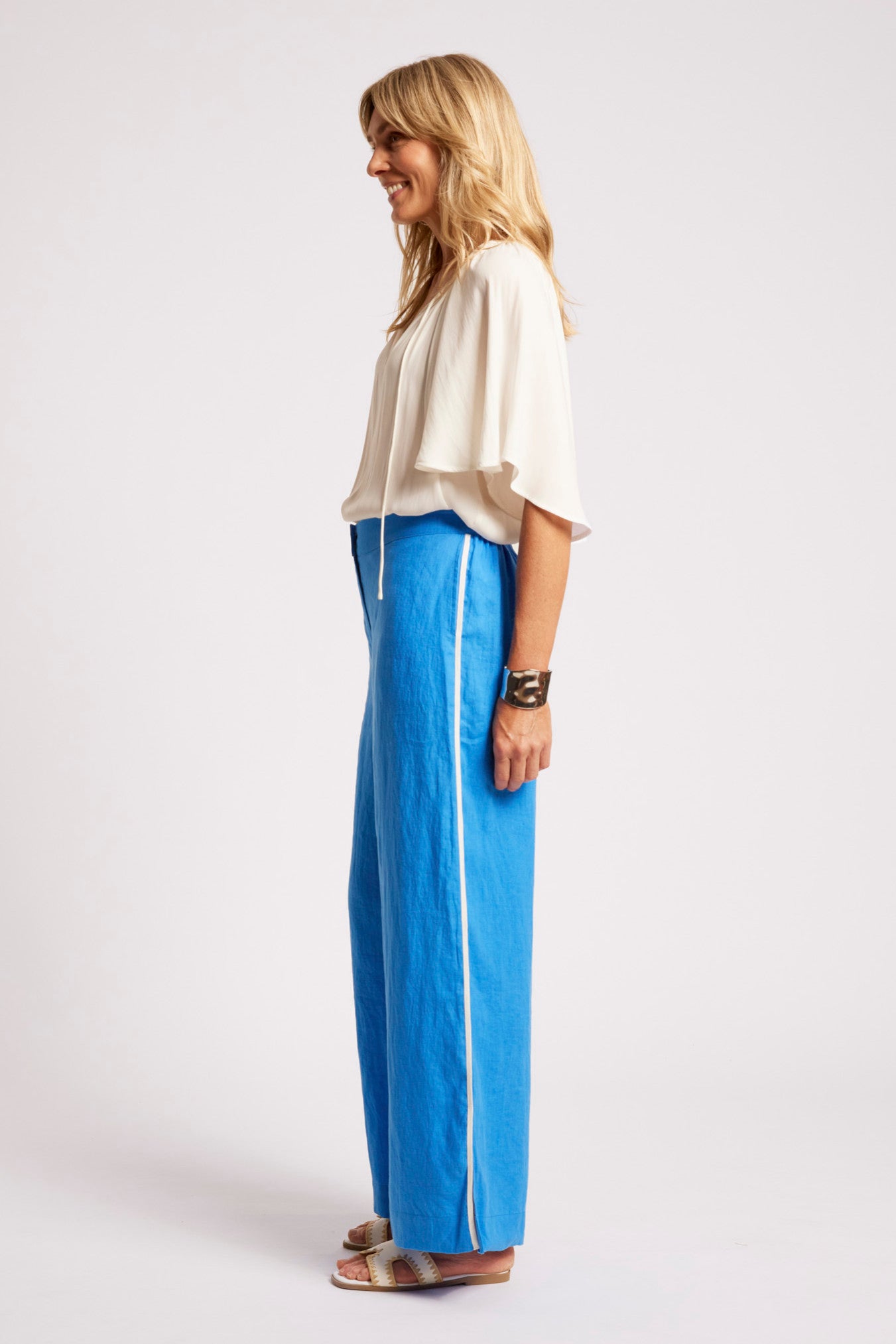 Maris Splice Pant - Marine / White