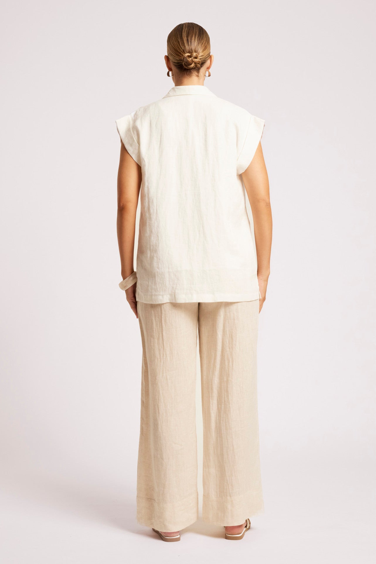 Maris Blazer Vest - White