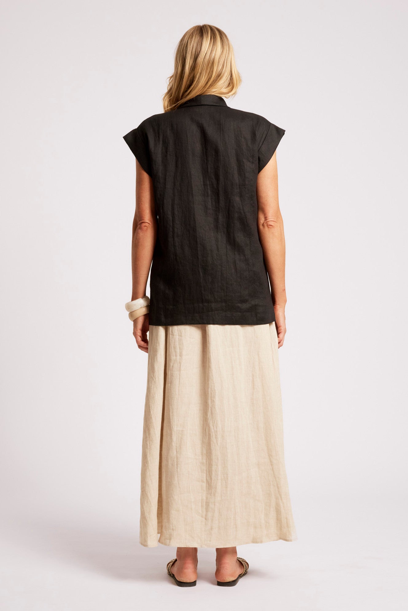 Maris Blazer Vest - Black