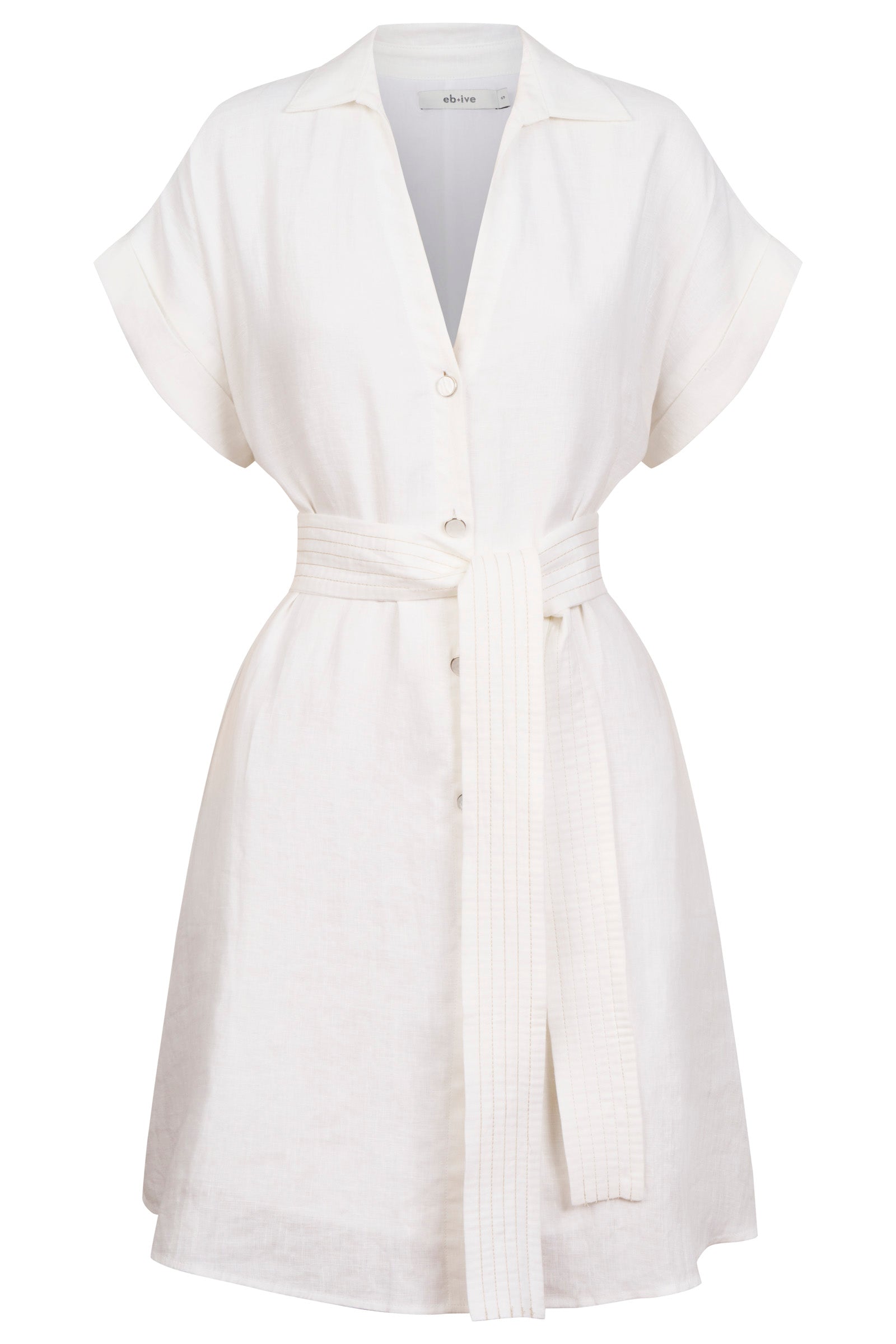 Maris Shirt Dress - White