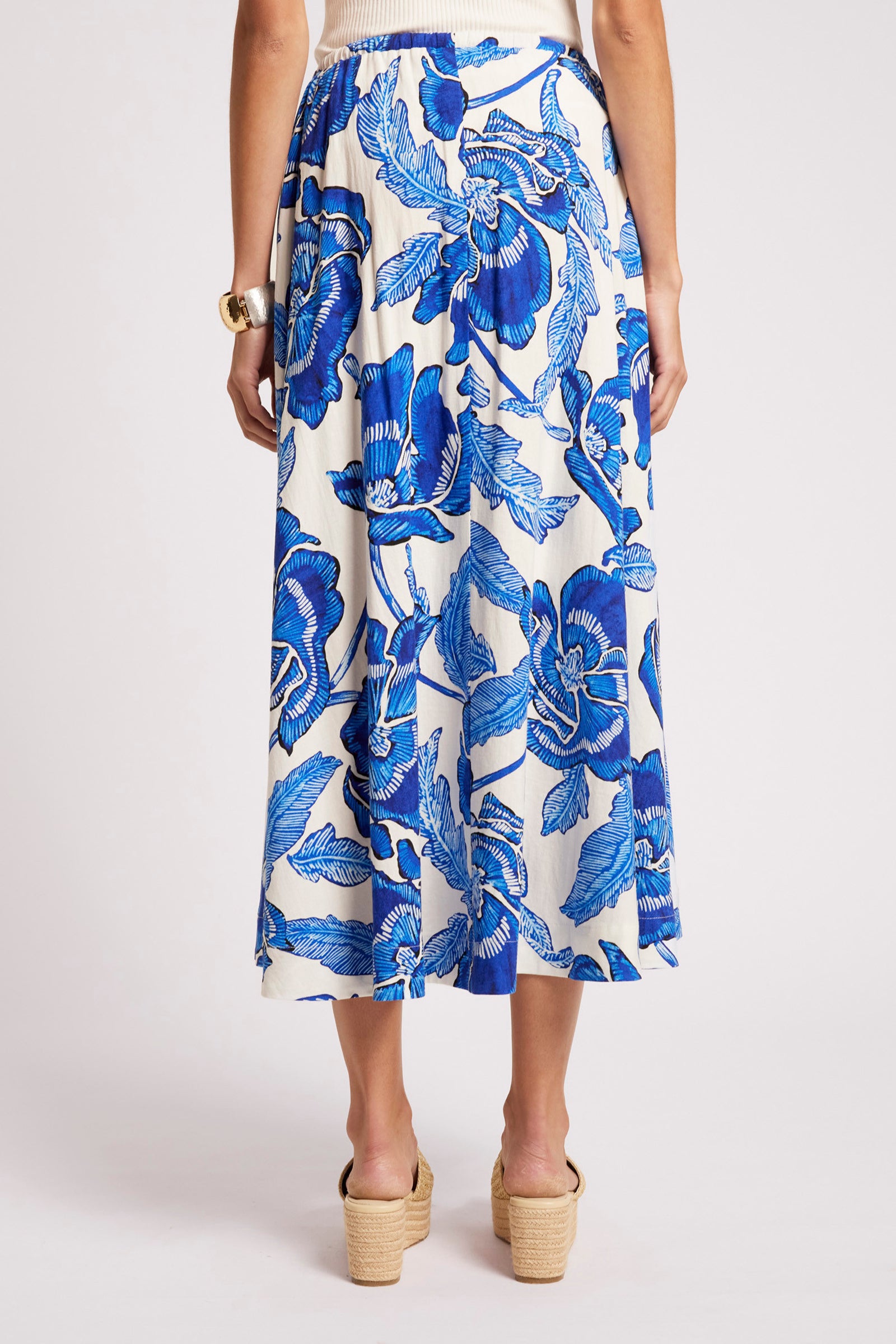 Gaia Maxi Skirt - Azure