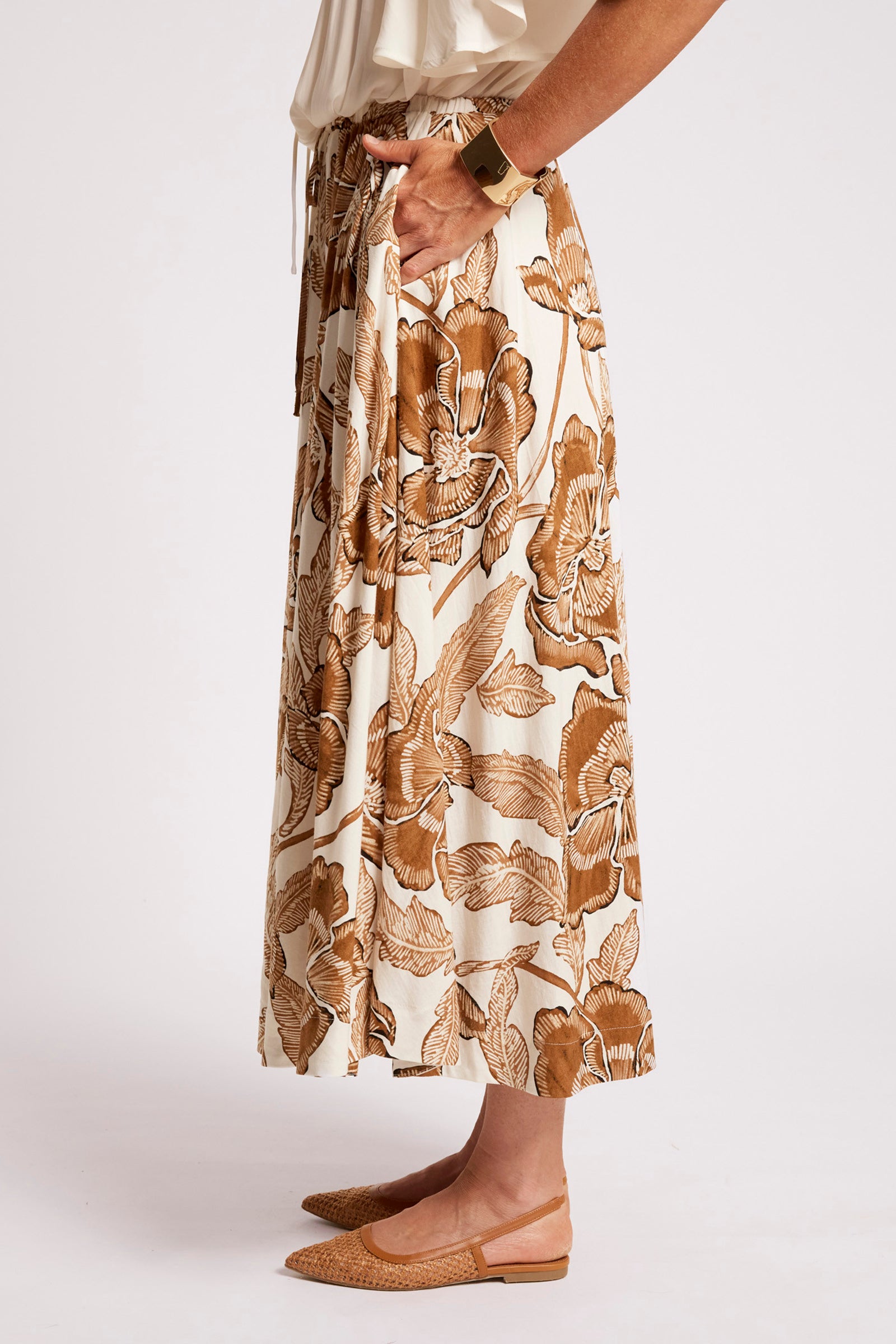 Gaia Maxi Skirt - Dune