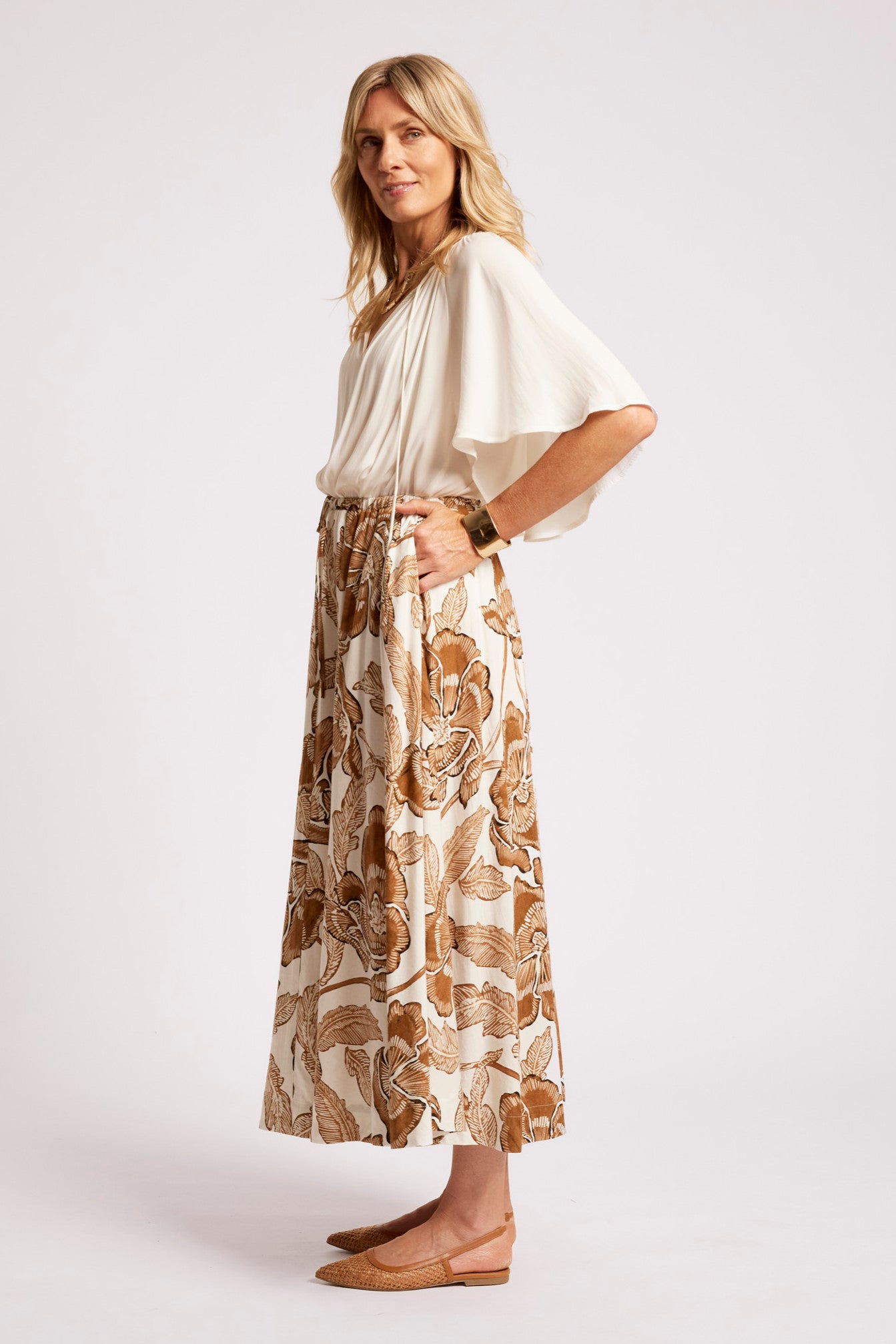 Gaia Maxi Skirt - Dune