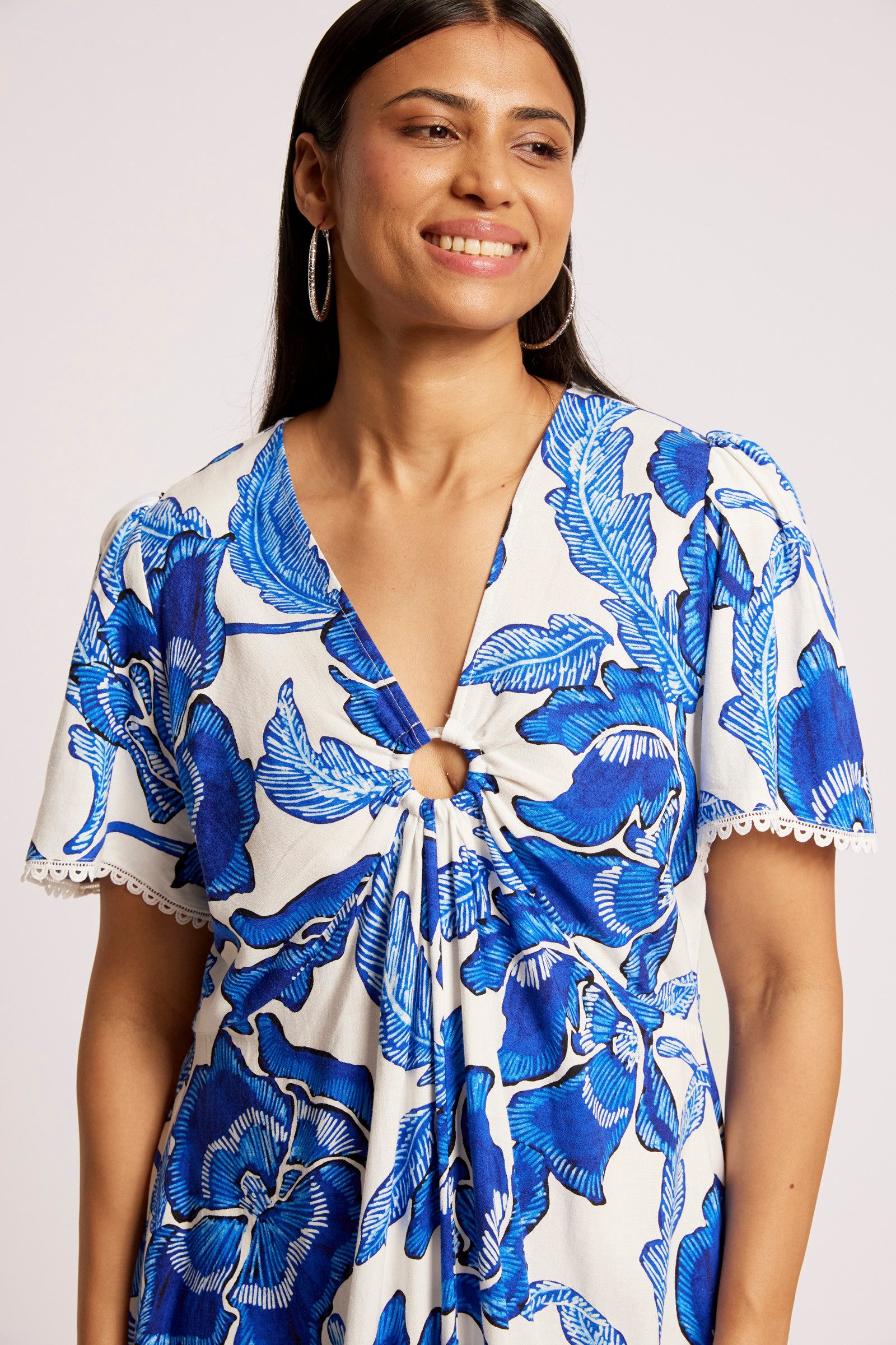 Gaia Maxi Dress - Azure