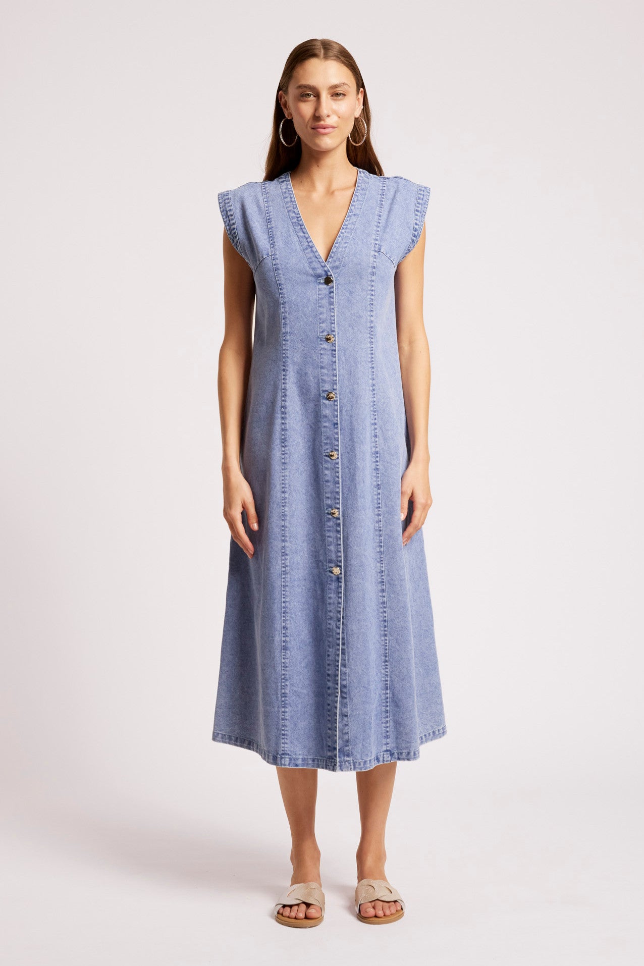 Dusk Denim Maxi Dress - Denim