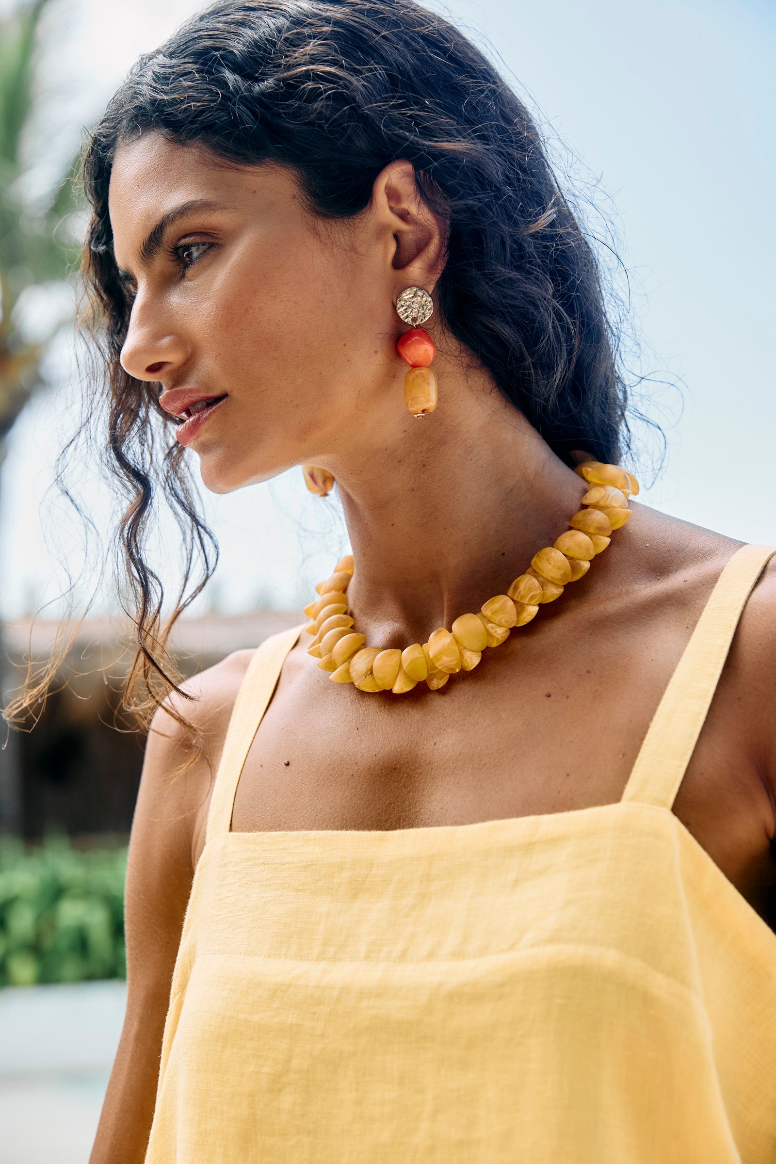 Palmera Earring - Sunset
