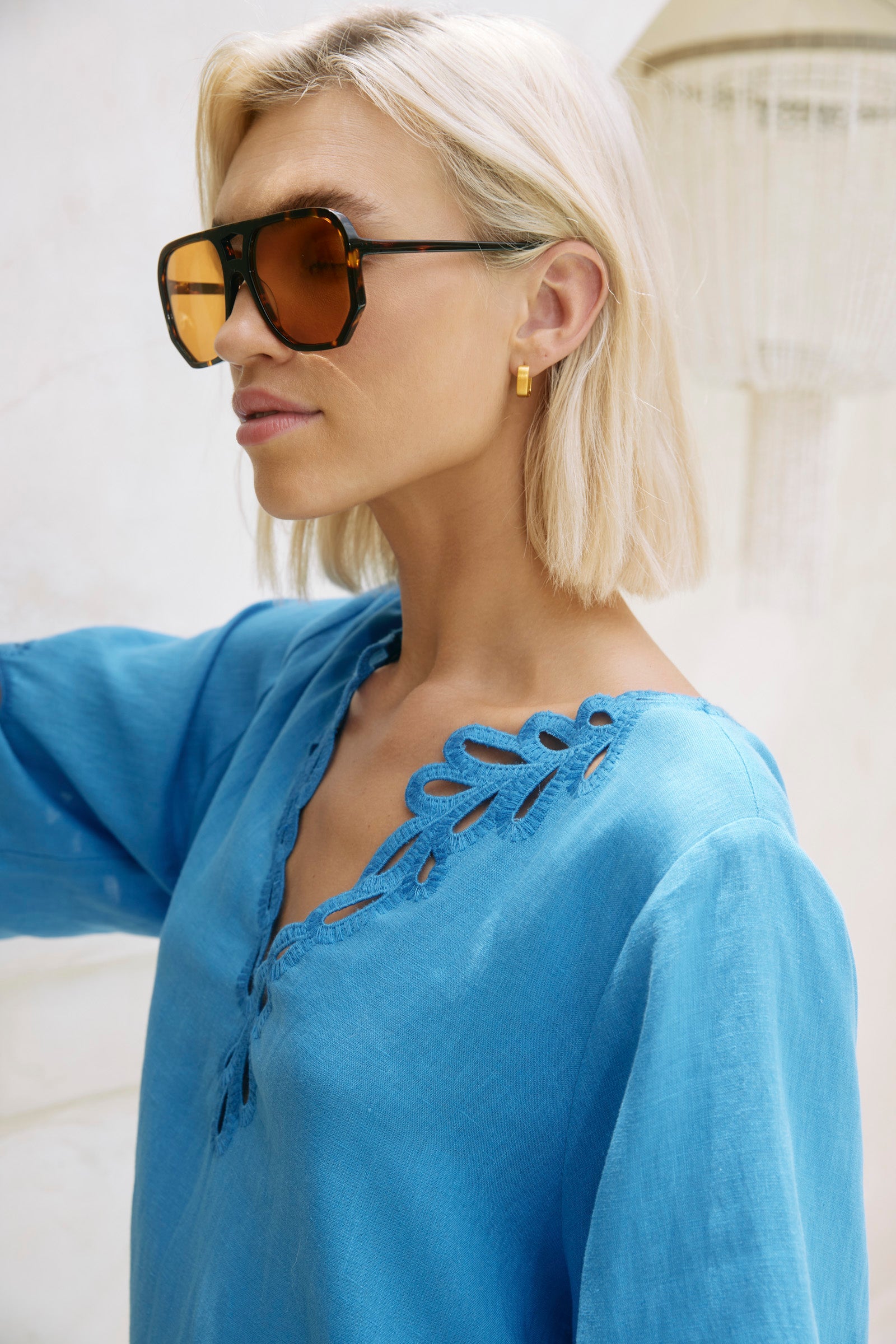 Eden Cube Earring - Gold