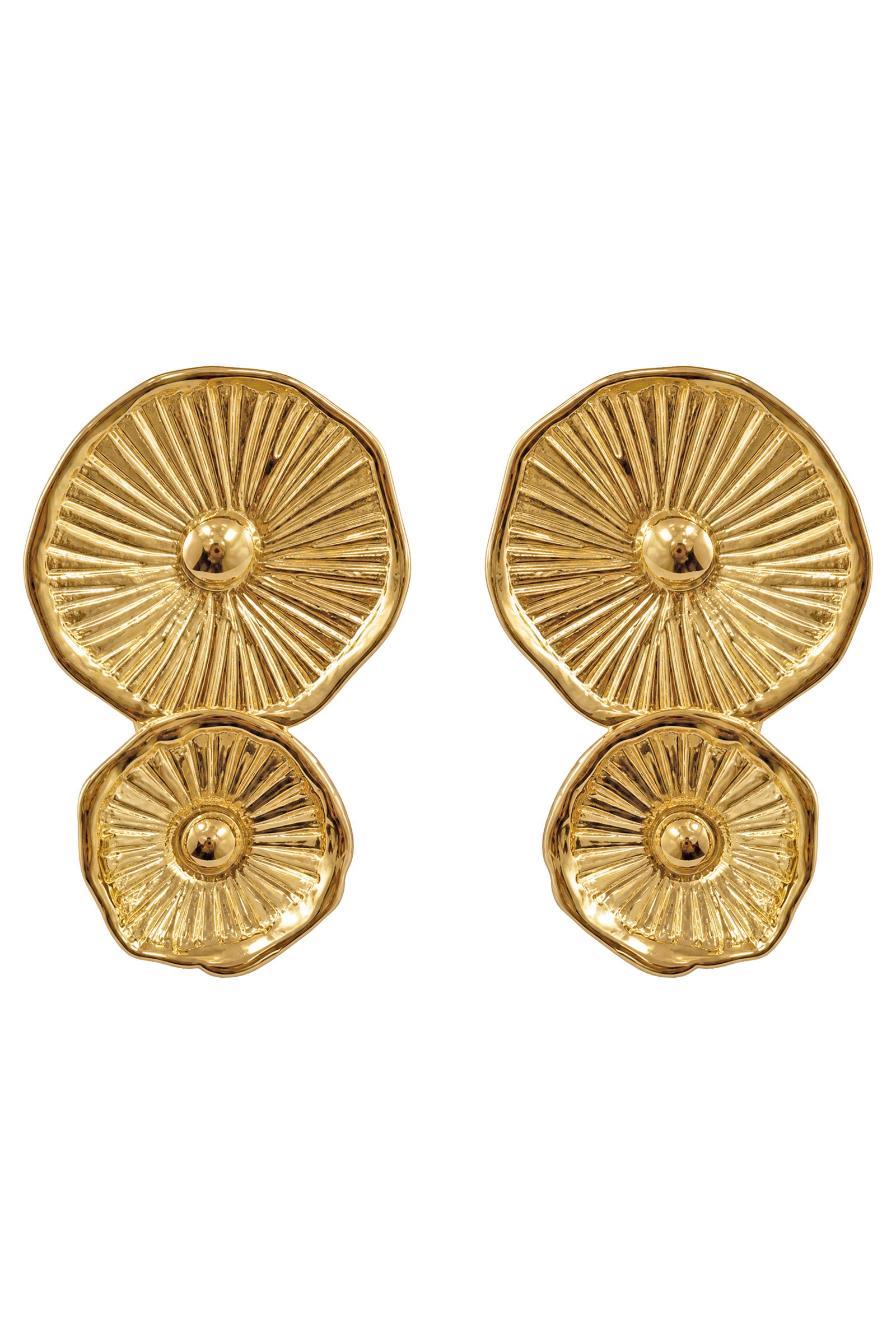 Seaside Earring - Gold Urchin