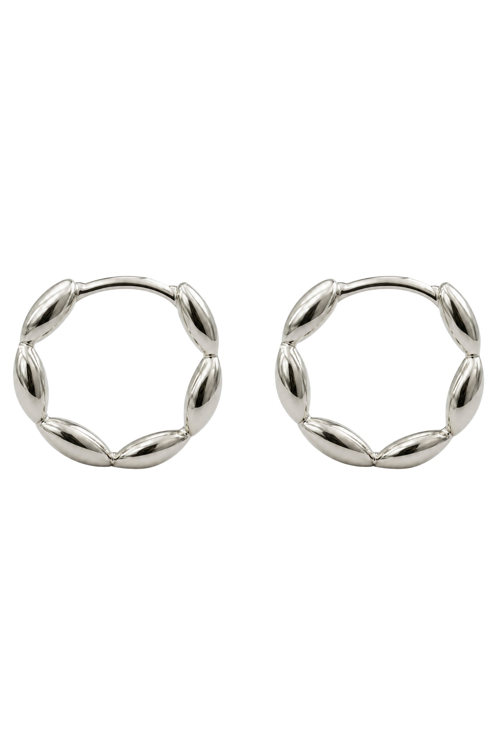 Solara Earring - Silver Hoop