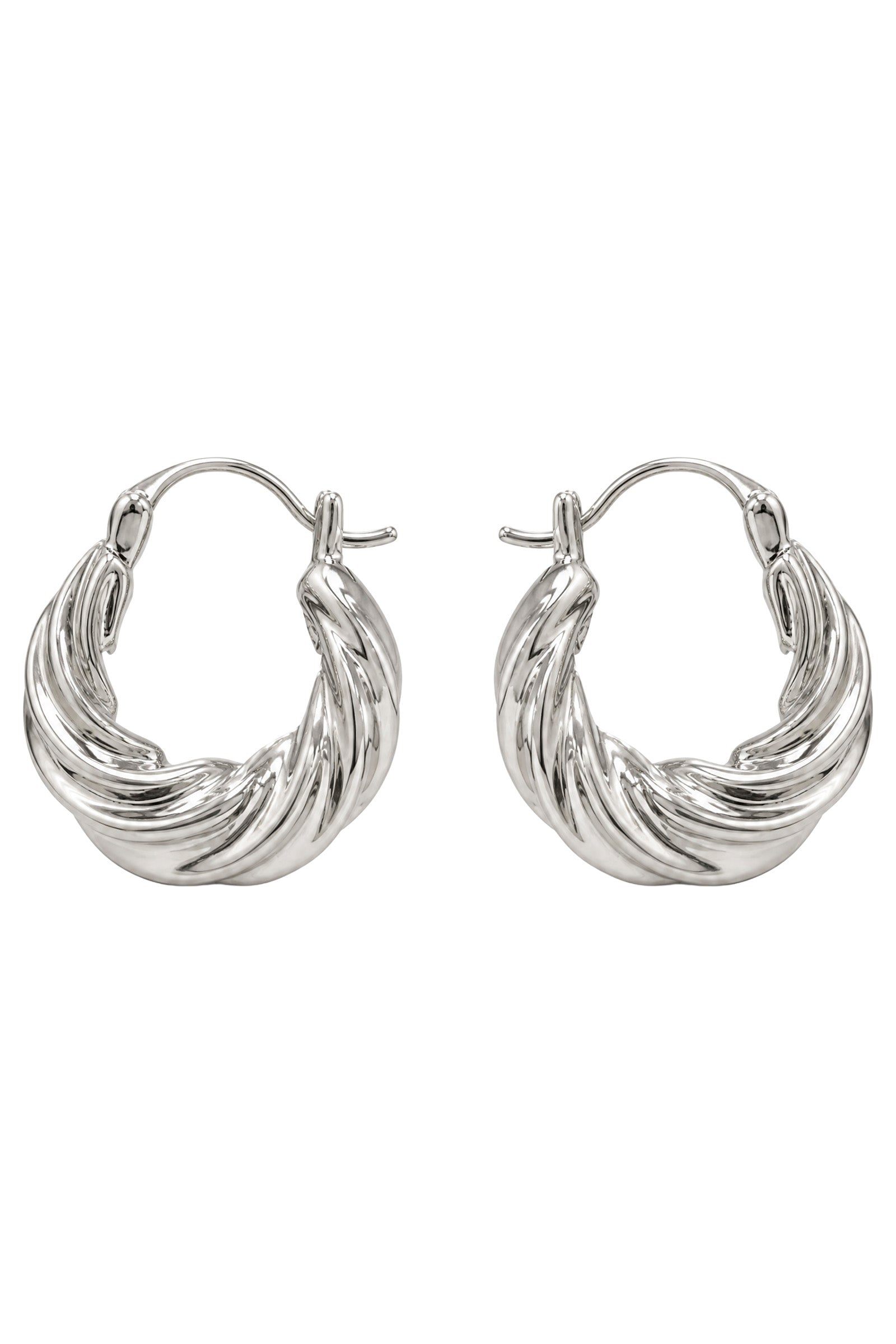 Solara Earring - Silver Twist