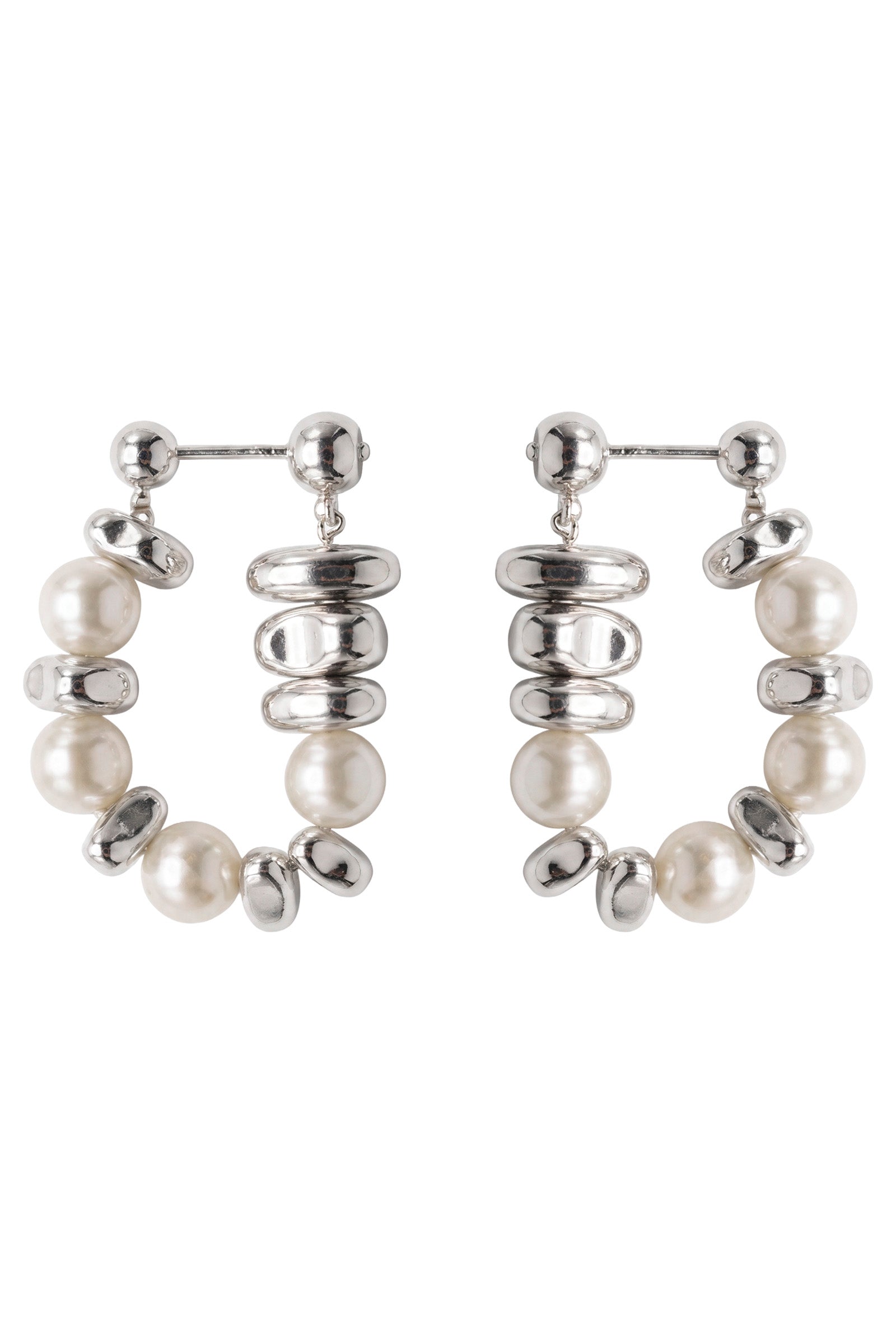 Solara Earring - Silver / Pearl