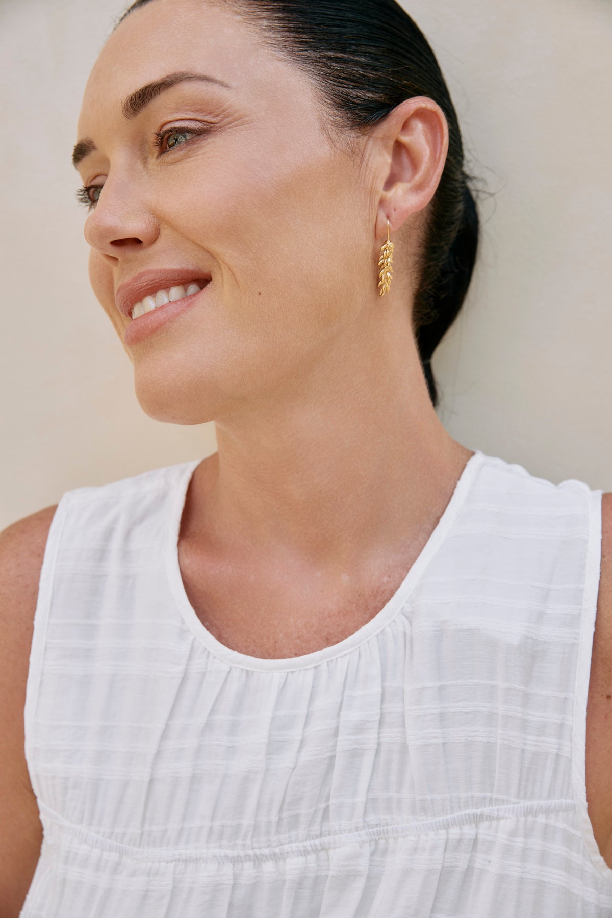 Solara Earring - Gold Leaf