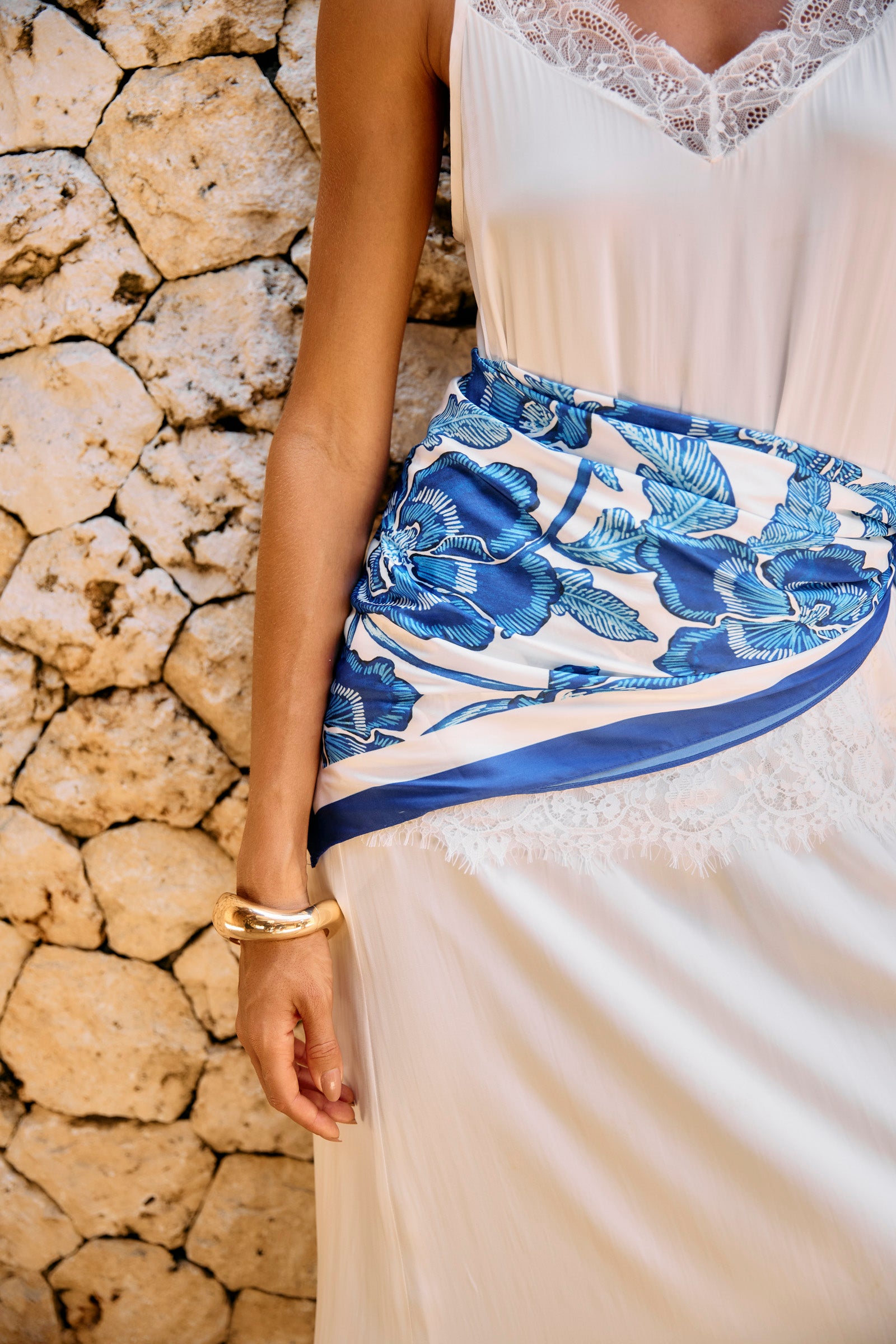 Gaia Scarf - Azure