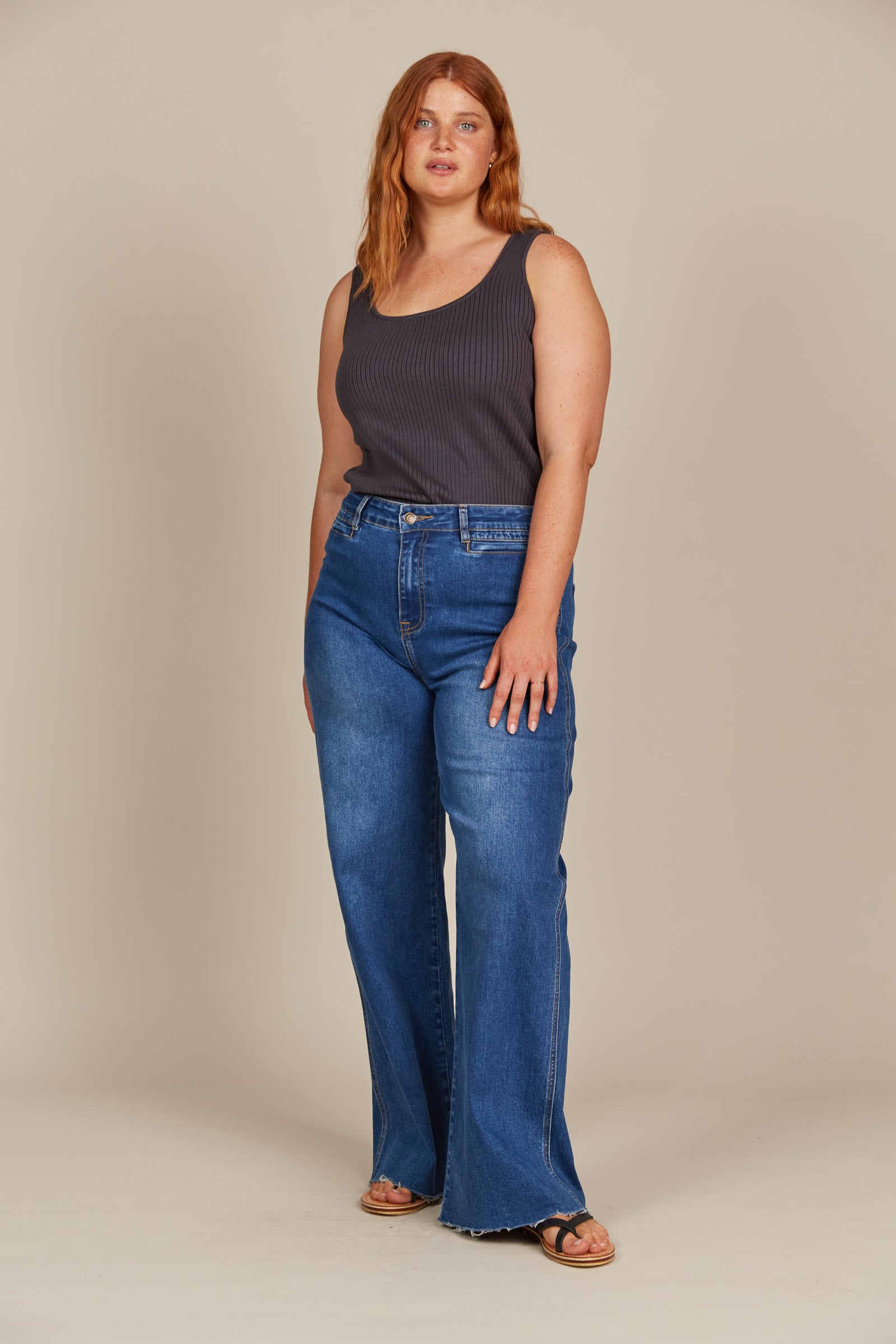 Tate Denim - Denim - eb&ive Clothing - Denim Jean Wide Leg