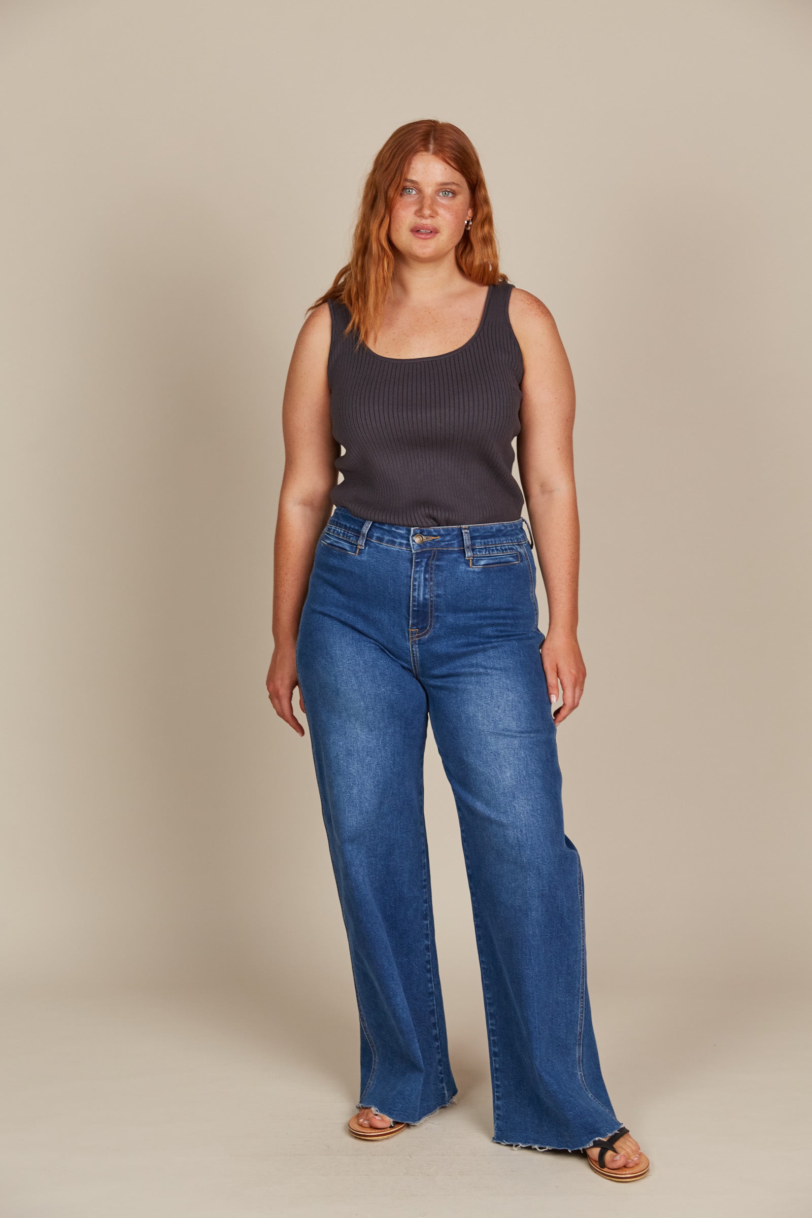 Tate Denim - Denim - eb&ive Clothing - Denim Jean Wide Leg