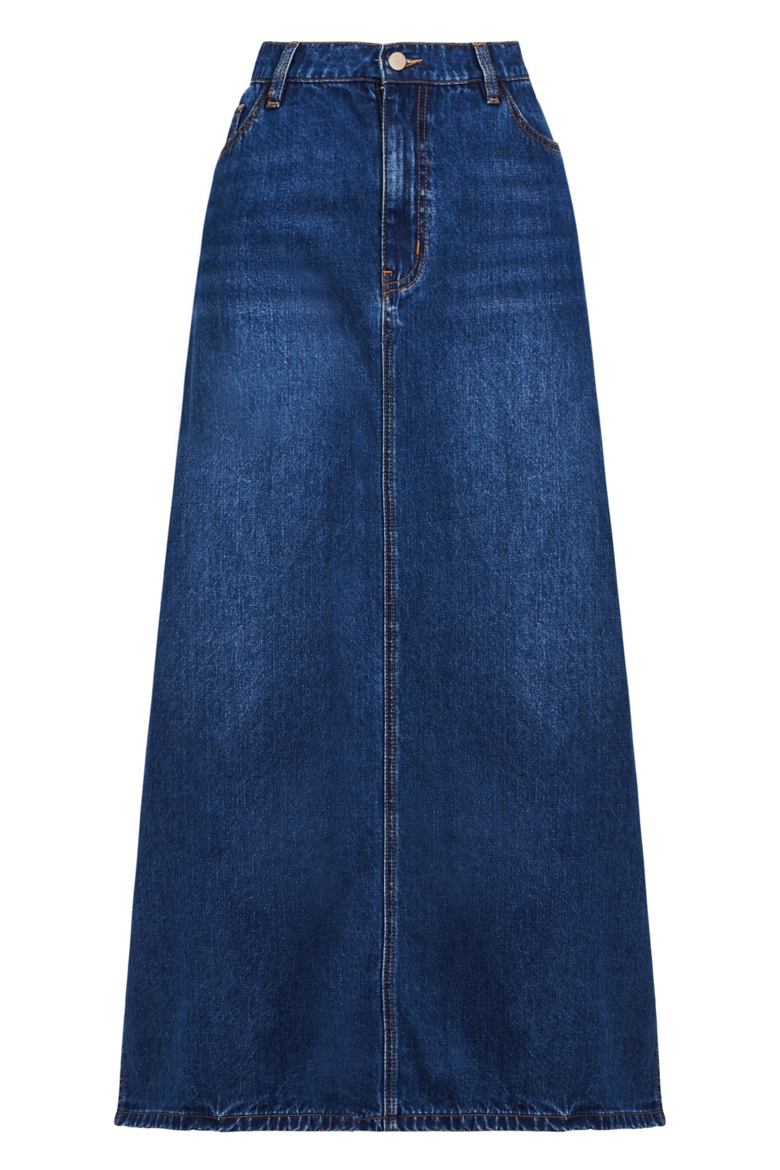 Dalton Denim Skirt - Indigo - eb&ive Clothing - Denim Skirt Mid