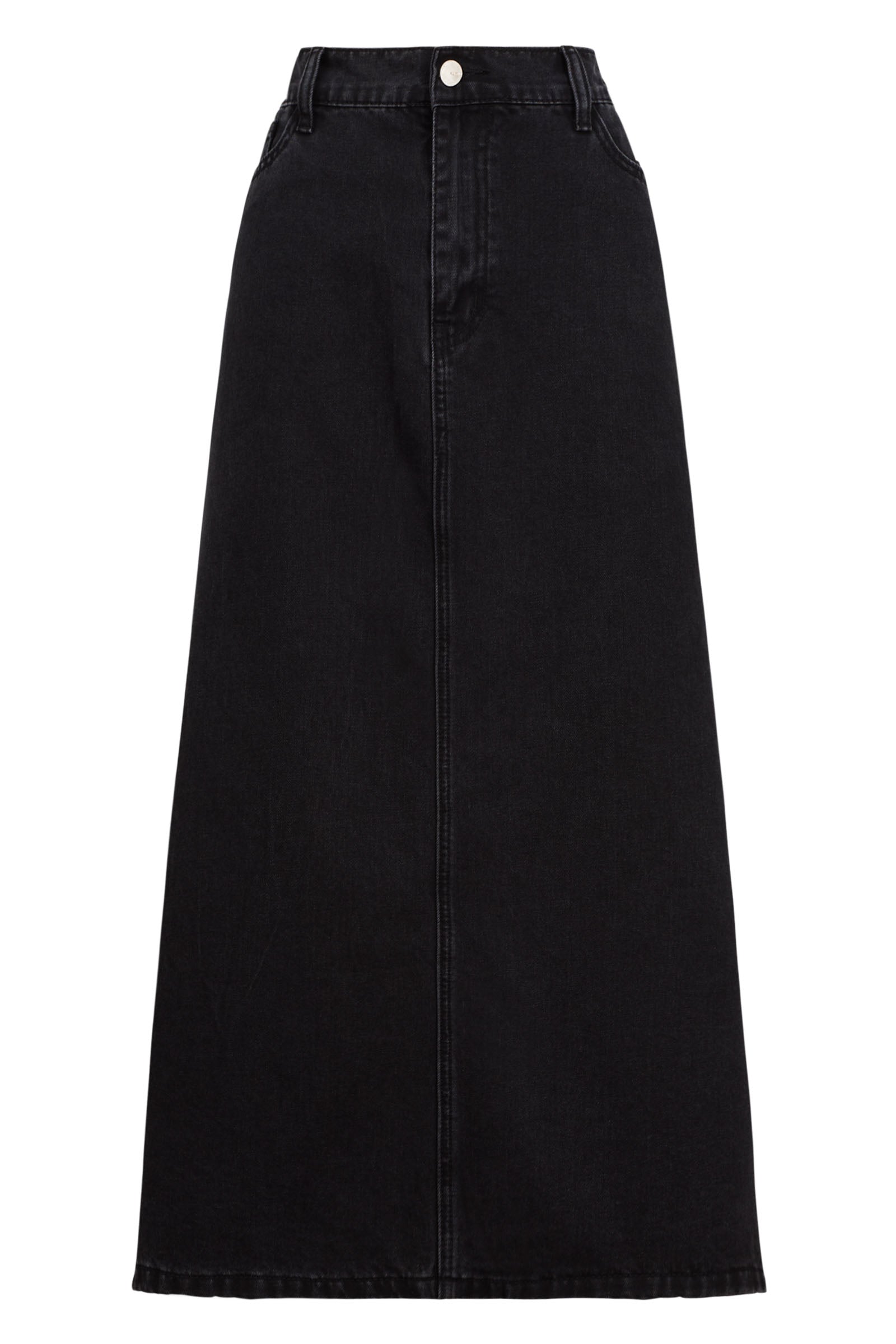 Dalton Denim Skirt - Slate - eb&ive Clothing - Denim Skirt Mid